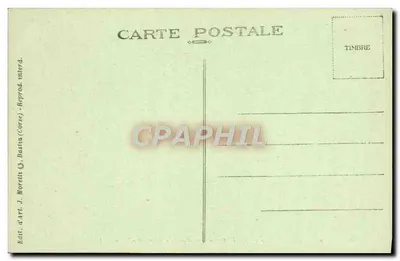 Ajaccio (Córsega) — Praça do Diamante — Estátua de Napoleão 1º — J. Moretti, n° 3050 — Verso