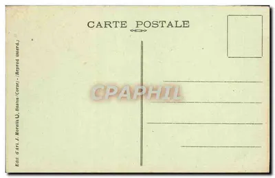 Ajaccio (Córcega) — Estatua de Napoleón en el perystilo del Ayuntamiento — J. Moretti, n° 264 — Reverso