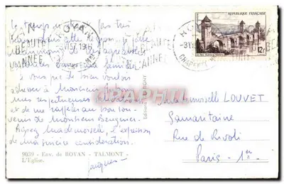 Zamek Côte — widok na morze — Wydawnictwo L'Église — Rewers
