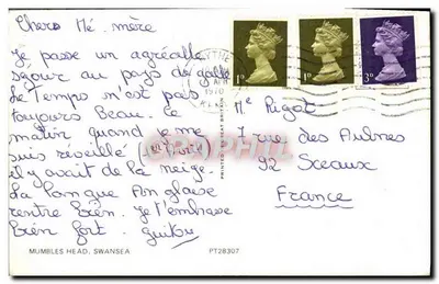 Mumbles Head — Swansea — wydawca nieznany, nr serii PT28307 — Rewers