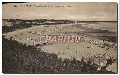 Royan - Vue générale de la Plage et le Casino — Édition Norvèlles, Royan