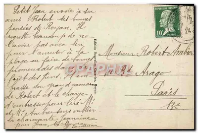 Royan - Vue générale de la Plage et le Casino — Édition Norvèlles, Royan — Verso
