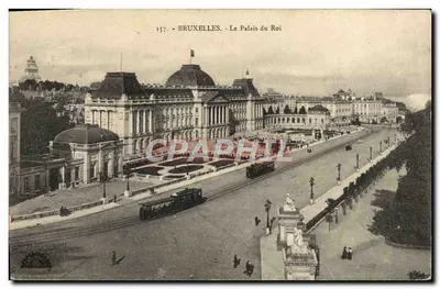 Bruxelas - O Palácio do Rei — Bilhete postal antigo n°157, editor Bruxelas