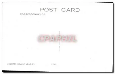 Place du Merry-Go-Round — Leicester Square, Londres — Correspondence — Verso
