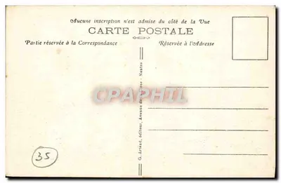 Fougères — Los Muros — Las Torres Mélusine y del Gobelin (siglo XIII) — Colección Artística — Reverso