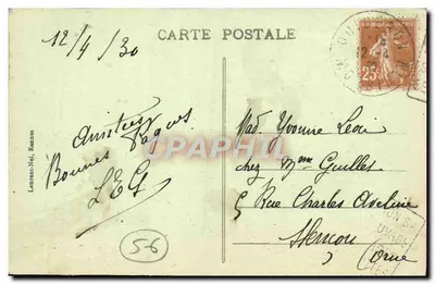 Vannes e sua Mulher — Casa que pertenceu a Gilles de Bretagne — editor Laurent-Nel, n°807 — Verso