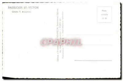 Basilique Saint-Victor — Paris — Édition T. Bruschini — Verso