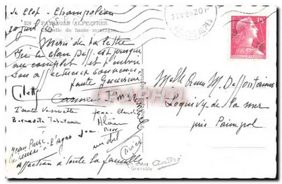 Cappella di alta montagna — Éclat - Champollion — editore André, Grenoble — Verso