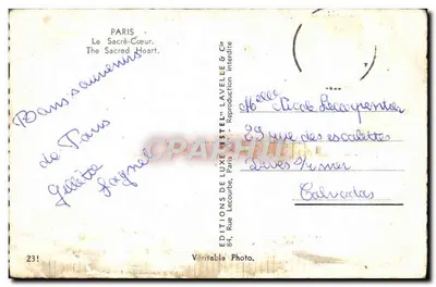 O Sacré-Cœur — Paris — Editora Estel — Verso
