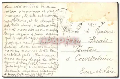 Vence (A.-M.) — Vista generale — Editore Munier, n°1 — Verso