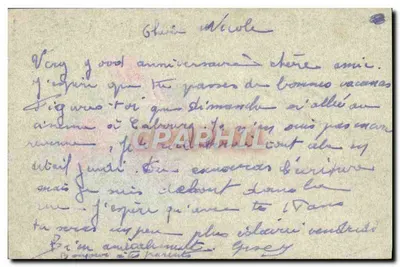 Kwiaty — Karta urodzinowa — Wydawca nieznany — Rewers