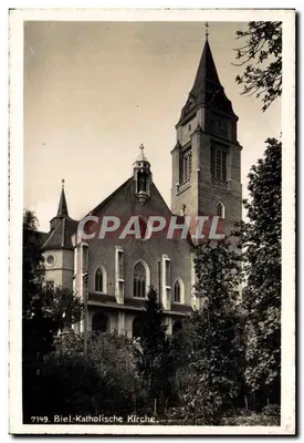 Igreja Católica de Biel — editor Sociedade Gráfica Neuchâtel, n° 7149