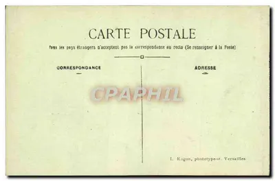 Chambre de Louis XIV — Palais de Versailles — I. Ragon, phototypeur — Verso