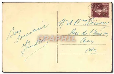 Le Mont-Saint-Michel — Effet de lune — Éditeur : 'La Poste' (imprimé sur la carte) n° 844 — Rewers