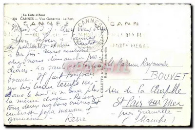 Cannes — Ogólny widok — Port — L. Gilletta & Cie Wydawca — Rewers
