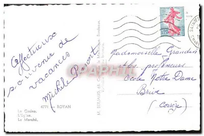 Royan — Widok trzech nowoczesnych zabytków — wydawnictwo Tito — Rewers