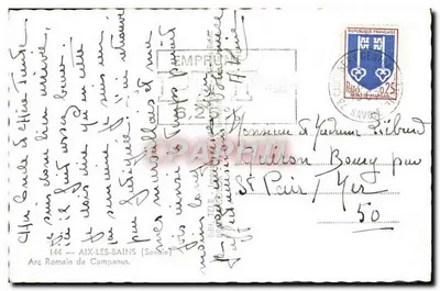 Arco Romano de Campanus — Aix-les-Bains (Savoie) — Édit. Vols — Verso