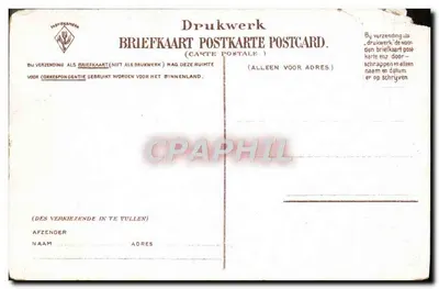 Bilhete postal moderno Binnen Ametel Amsterdam — Verso