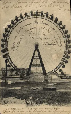 La Grande Roue, Avenue de Suffren — Paris (XVe) — éditeur impr. sur la carte