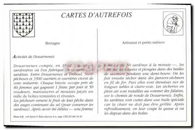 Douarnenez — Quai du Grand Port — Café de la Marine — Wydawca CEE D2 465 54 20 — Rewers