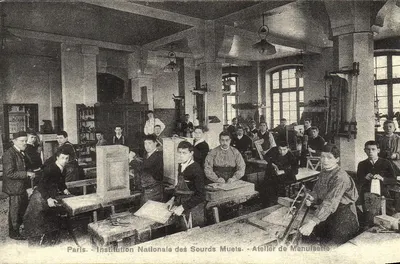 Paris - Instituição Nacional dos Surdos-Mudos - Oficina de Carpintaria