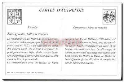 Saint-Quentin — Les Halles — L.D. — n°70 — Rewers