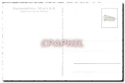 Freudenstadt — Neptune e Rathaus — FOTOPRINT Verlag A. Mauhle — Verso