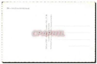 Malo-les-Bains — Panoramic View — Edition J. TO' - 10 rue de Guesde — Back
