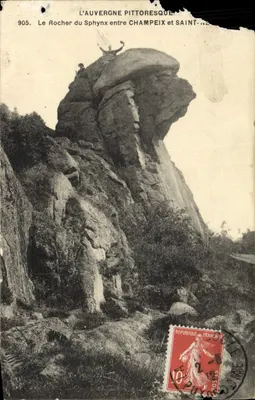 O Rocher do Sphynx entre Champeix e Saint-Nazaire — L'Auvergne Pittoresque, n°905