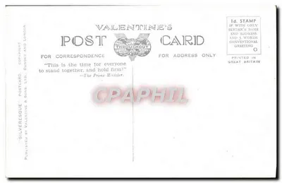 Kaplica Świętego Jerzego i Męczenników Angielskich — Westminsterska Katedra, Londyn — Silveresque Postcard Ltd. — Rewers