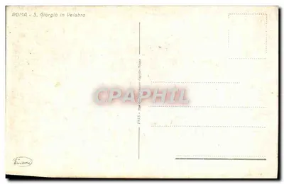 Rzym - S. Giorgio in Velabro — wydawca Erasmi, nr serii 1933 — Rewers