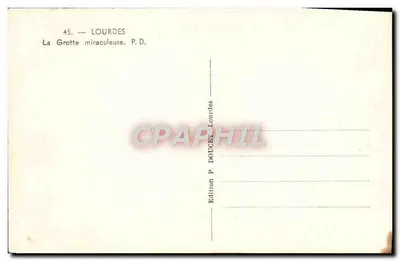 Lourdes — Jaskinia cudowna — Wydawnictwo P. DOUCHEL Lourdes — Rewers