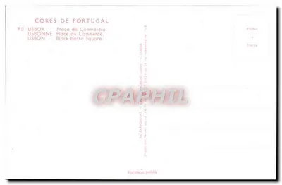 Place du Commerce — Lizbona — Cores de Portugal, n° P3 — Rewers