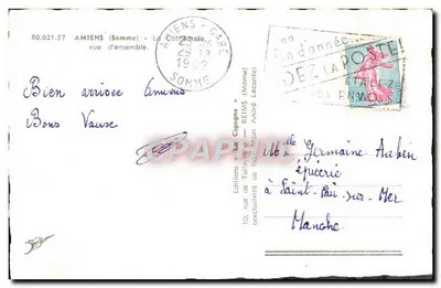 Amiens — Katedra — widok ogółem — Wydawnictwo Talleyrand, nr 80.021.57 — Rewers
