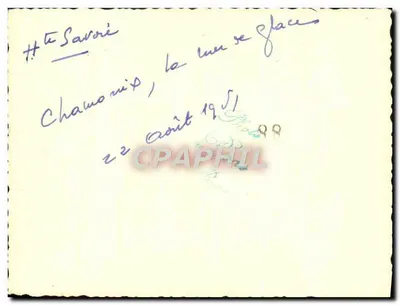 Chamonix — lodowiec Morza Lodowego — wydawca nieznany, numer seryjny nie widoczny — Rewers