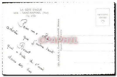 Molo na Wyspie Złotej — Saint-Raphaël (Var) — Wyd. AJAX, Monako — Rewers