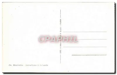 Marseille - Nossa Senhora da Guarda — editor C.A.P. Paris, n° 150 — Verso