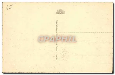 Lourdes — Zamek Fort i rzeka Gave — Stara pocztówka n°124, wydawca Stara pocztówka — Rewers
