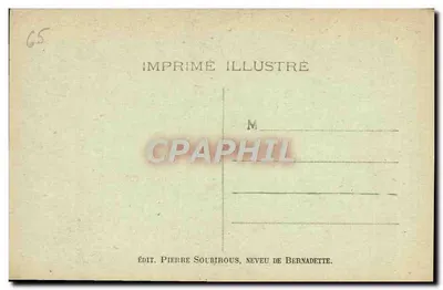 Lourdes — Bazylika — Wydawca Pierre Solbîrous, kuzyn Bernadette — Rewers