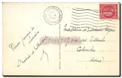 Lourdes — A Cruz dos Bretões, a Esplanada e a Basílica — Edições Labauche frères — Verso