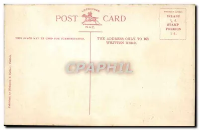 Scaleby Castle — widok z kamiennej twierdzy — Lochinvar Card, N.C. — Rewers