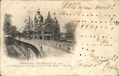 Exposição Universal de 1900 — O Trem Elétrico e a Plataforma Móvel — ND Phot