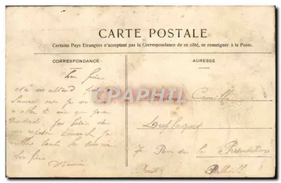 Hyères - Rond-Point — A Costa Azul — editor NANCY, n° 156 — Verso