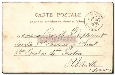Guise - Estátua de J.-B.-A. Godin, fundador do Familistère - Bonnefoix-Collet, n°31 — Verso