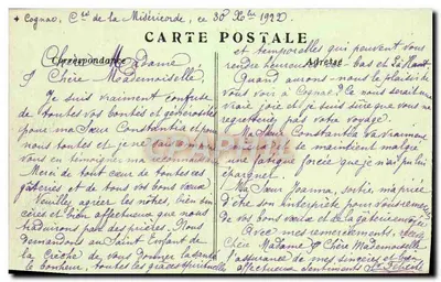Cognac — Wejście do Ratuszy — Wydawca: Cognac Nouvelles Galeries — Rewers