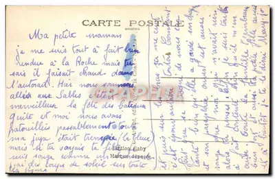 Les Sables-d'Olonne (Vendée) — Plaża — Wydawnictwo Gaby, nr 10 — Rewers
