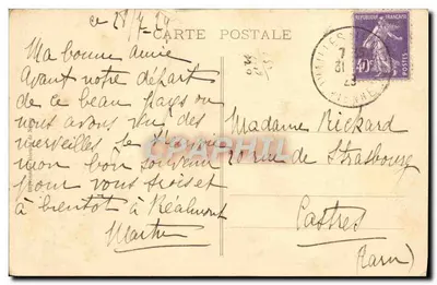 Château du Moulin — vue du côté Nord — éditeur L.-st-C. — Verso