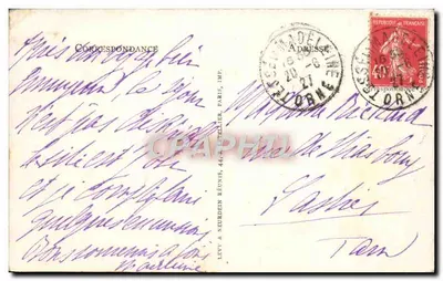 Bagnoles-de-l'Orne — Het Casino — Het Meer — Ed. Alleaume n°239 — Achterkant
