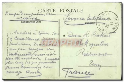 Viagem de um Harem através do Deserto — 210 — Lahnert e Landrock, Fot. — Verso