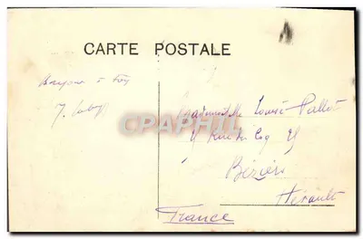 Widok na Pałac Miasta w Brukseli — Wystawa Brukselska 1910 — wydawca nieznany — Rewers
